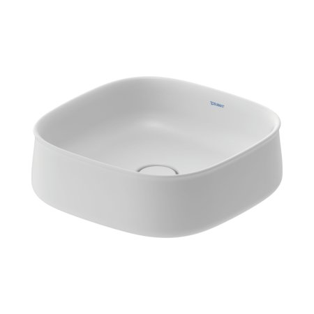Duravit Zencha Umywalka nablatowa 42x42 cm biały satynowy z powłoką WonderGliss 23734232791