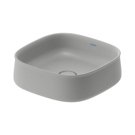 Duravit Zencha Umywalka nablatowa 42x42 cm szary półmat z powłoką WonderGliss 23734267791