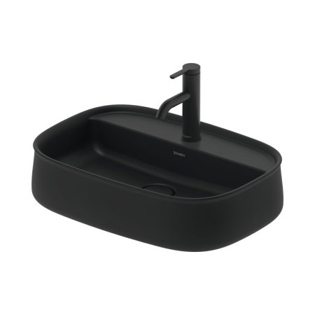 Duravit Zencha Umywalka nablatowa 55x39 cm antracytowy mat z powłoką WonderGliss 23745513711