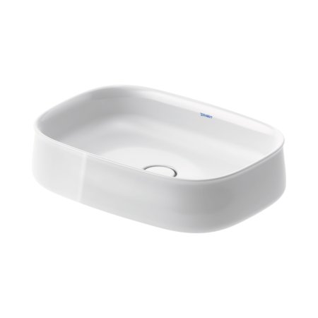 Duravit Zencha Umywalka nablatowa 55x39 cm biały Alpin z powłoką WonderGliss 23735500791