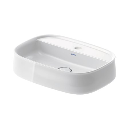 Duravit Zencha Umywalka nablatowa 55x39 cm biały Alpin z powłoką WonderGliss 23745500711