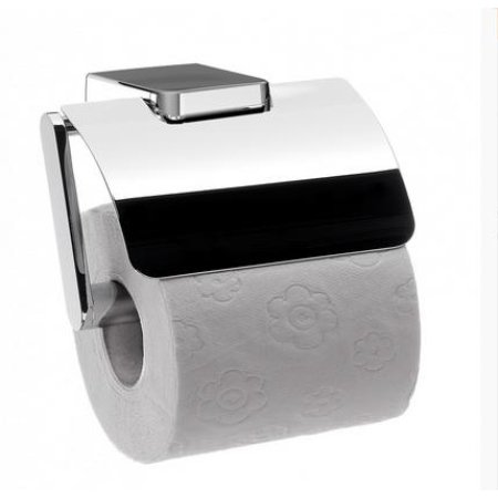 Emco Trend Uchwyt na papier toaletowy z pokrywą 12,4x11x8,7 cm, chrom 020000102