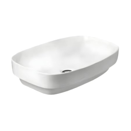 Emporia Egia Umywalka nablatowa lub wpuszczana w blat 60x38 cm biały EMPORIA-8540