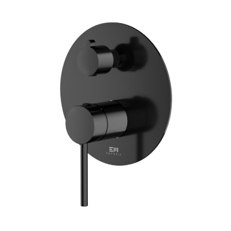 Emporia Fly Bateria wannowo-prysznicowa podtynkowa czarny mat EMPORIA-03042BM