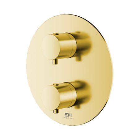 Emporia Fly Bateria wannowo-prysznicowa termostatyczna podtynkowa złoty EMPORIA-03043GD