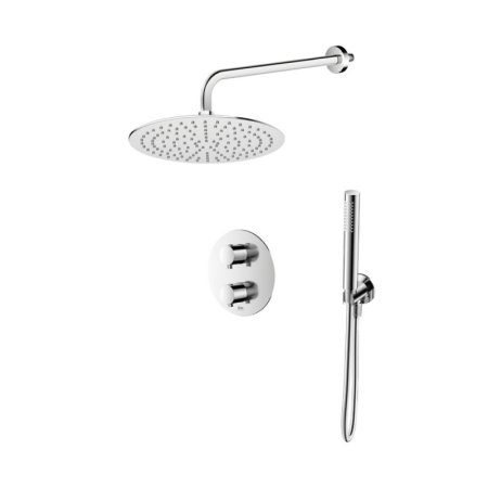 Emporia Fly Zestaw prysznicowy termostatyczny podtynkowy z deszczownicą chrom EMPORIA-ZESTAW-FLY-20-CHR