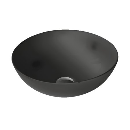Emporia Forlan Umywalka nablatowa 40 cm czarny mat EMPORIA-1344MB