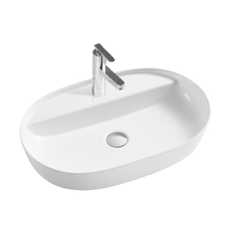 Emporia Mili Umywalka nablatowa 61x41,5 cm biały EMPORIA-LT-2203