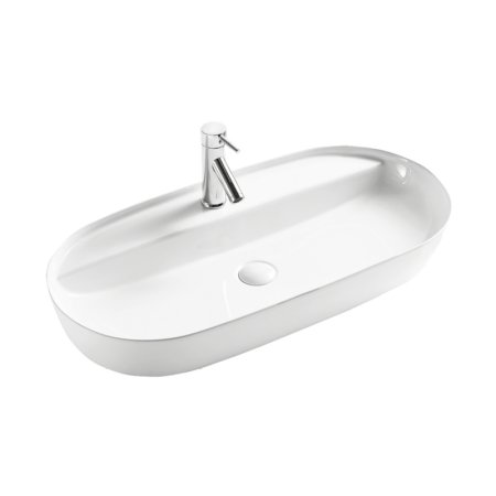 Emporia Mili Umywalka nablatowa 81,5x41 cm biały EMPORIA-LT-2203-P