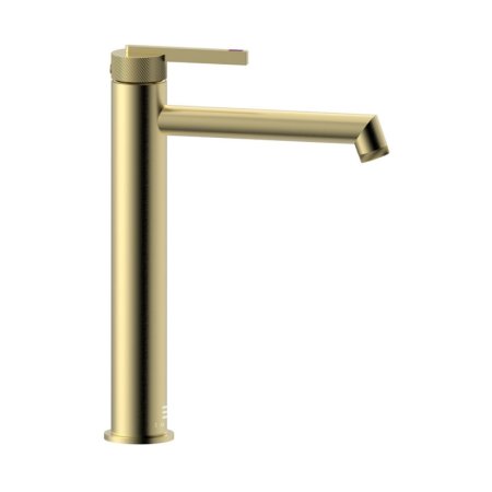 Emporia Ori Bateria umywalkowa wysoka złoty szczotkowany EMPORIA-08011GN