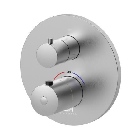 Emporia Ori Bateria wannowo-prysznicowa termostatyczna podtynkowa nikiel szczotkowany EMPORIA-08043N