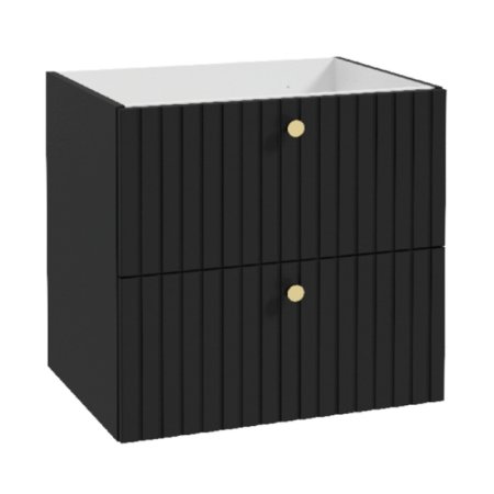 Emporia Rio Szafka umywalkowa 59,9x45,3x60 cm czarny mat EMPORIA-001-D-06023