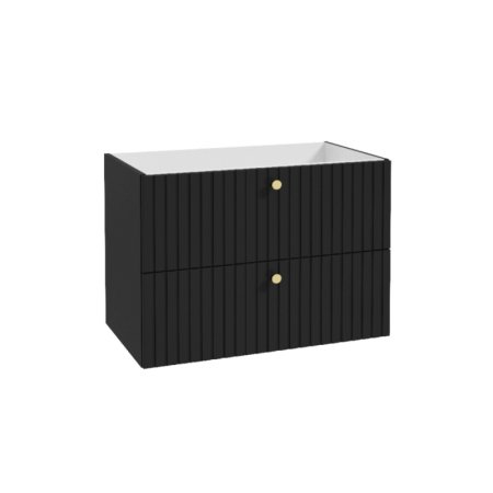Emporia Rio Szafka umywalkowa 79,9x45,3x60 cm czarny mat EMPORIA-001-D-08012
