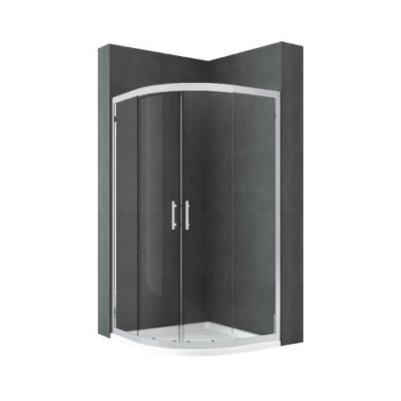 Emporia Sense Kabina półokrągła 80x80x195 cm EMPORIA-SENSIR80-1B