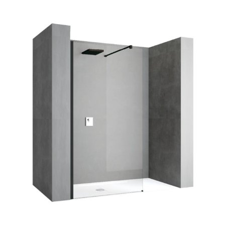 Emporia Sense Kabina walk-in 80x200 cm czarny mat szkło przezroczyste EMPORIA-SENSIH80-1H