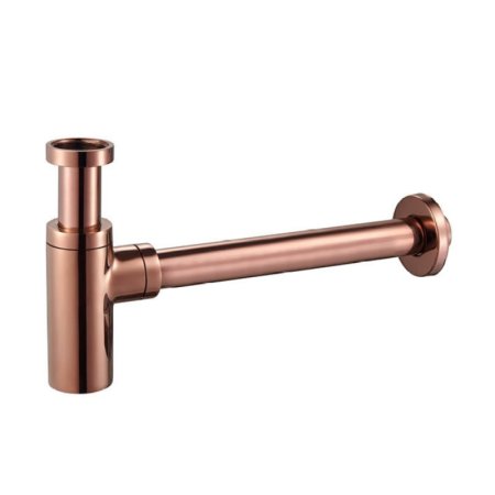 Emporia Syfon umywalkowy butelkowy ozdobny miedź połysk EMPORIA-HF6009-RG