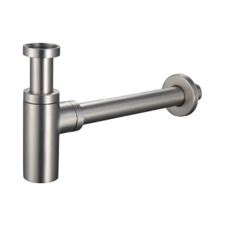 Emporia Syfon umywalkowy butelkowy ozdobny nikiel szczotkowany EMPORIA-HF6009-BNM