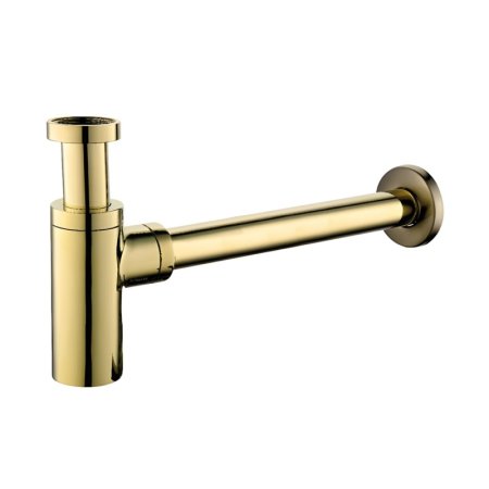 Emporia Syfon umywalkowy butelkowy ozdobny złoty EMPORIA-HF6009-G