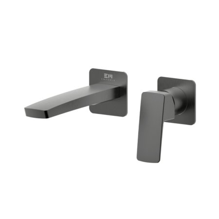 Emporia Teo Bateria umywalkowa podtynkowa gun metal EMPORIA-02012BN