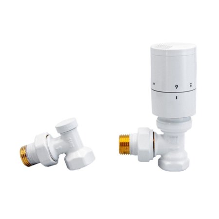 Emporia Zestaw zaworów kątowych biały EMPORIA-19642