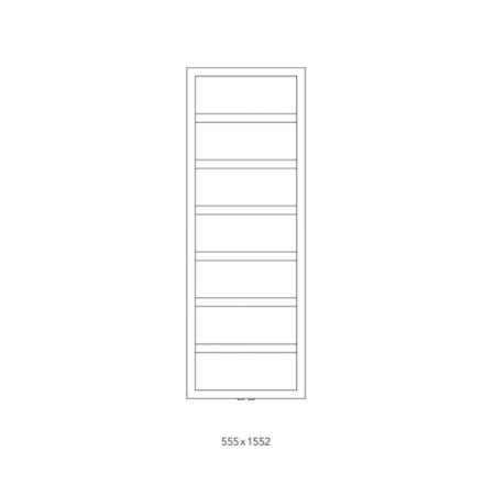 Enix Boston Grzejnik dekoracyjny 55,5x155,2 cm grafit strukturalny B00055515521400D2000
