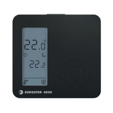 Euroster Regulator temperatury ogrzewania podłogowego czarny E4020B