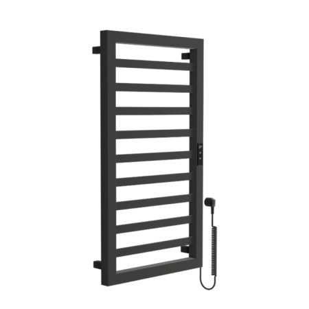 Excellent Brego Smart Grzejnik łazienkowy elektryczny 91x50 cm czarny mat GREX.BRS91.BL