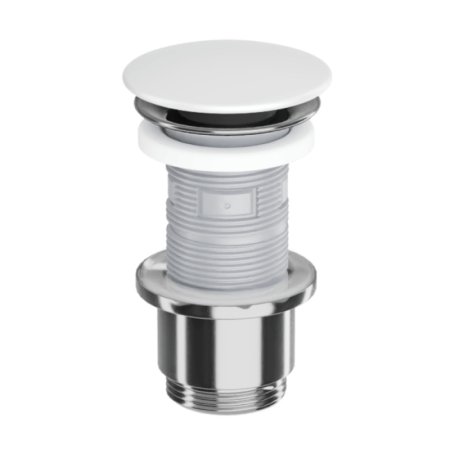 Excellent Design Korek umywalkowy klik klak korpus chrom pokrywa ceramiczna biały mat ARIN.1485.K.01.WHMCR