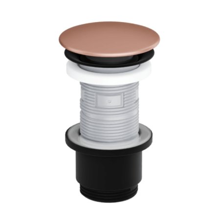 Excellent Design Korek umywalkowy klik klak korpus czarny mat pokrywa ceramiczna terracotta mat ARIN.1485.K.01.TEMBL