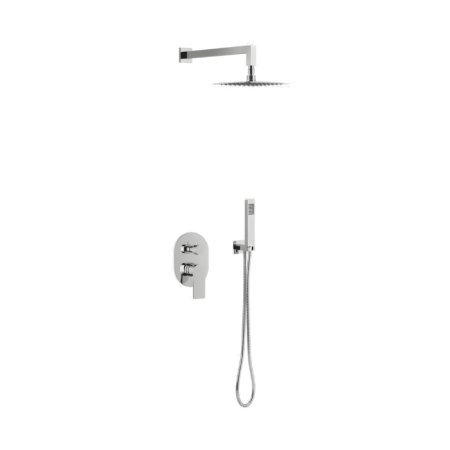 Excellent Glad Zestaw prysznicowy podtynkowy z deszczownicą chrom ARNL.SET.1145CR