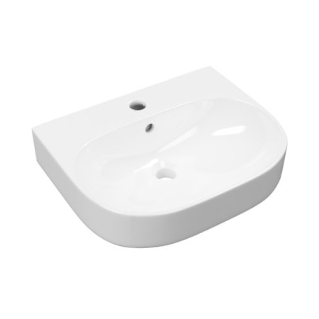 Excellent Oceana umywalka wisząca 50x41 cm z otworem na baterię biały połysk CEEX.6719.500.WH