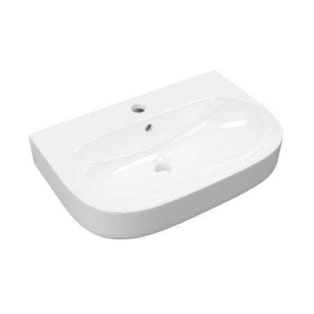 Excellent Oceana umywalka wisząca 60x41 cm z otworem na baterię biały połysk CEEX.6719.600.WH