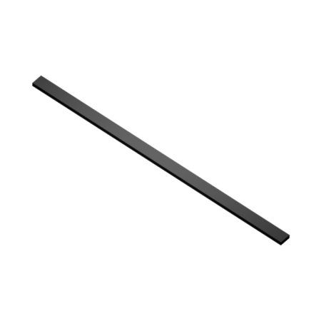 Excellent Ortigo Wspornik kabiny 120 cm do docięcia czarny mat KAEX.5099.BL