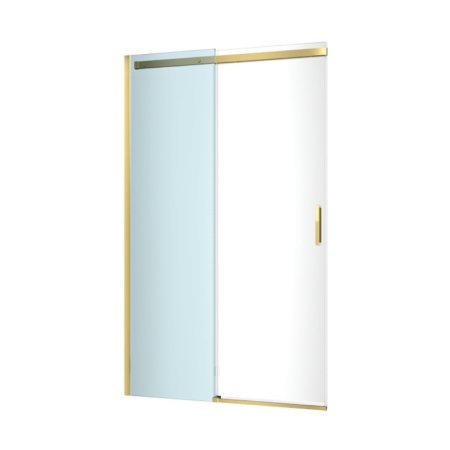 Excellent Rols Drzwi przesuwne 120x200 cm część 2 profile złoty połysk szkło przezroczyste KAEX.2612.1200.LP2/2.GL