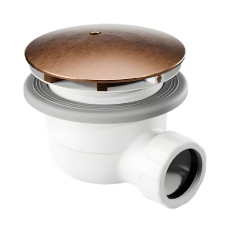 Excellent Vert Syfon brodzikowy 90 mm miedziany szczotkowany INEX.2116.K.90.WHCB