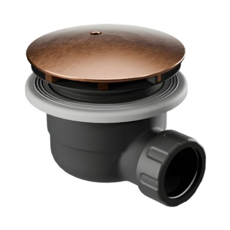 Excellent Vert Syfon brodzikowy 90 mm miedziany szczotkowany INEX.2116.K.90.BLCB