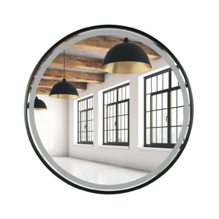 Faneco Scandi Lustro ścienne 80 cm LED czarny mat M80MLBL