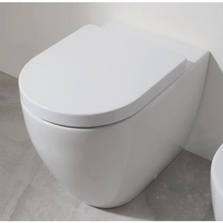 Flaminia Link Plus Muszla klozetowa miska WC stojąca 56x36x42 cm, biała LK117R