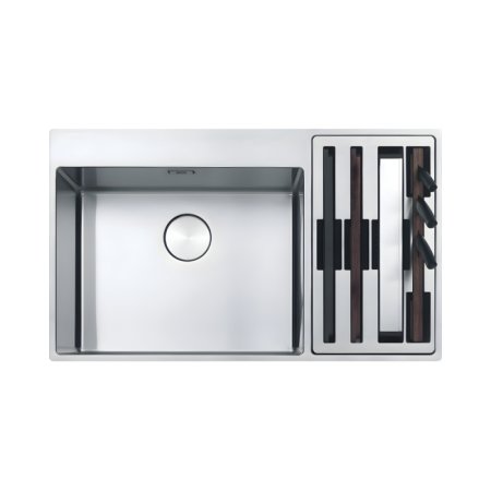 Franke Box Center BWX 220-54-27 Zlewozmywak stalowy dwukomorowy 86x51 cm jedwab stalowy 127.0557.960