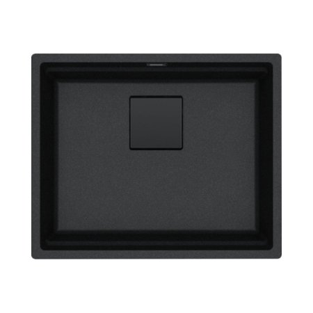 Franke Kanon KNG 110-52 Zlewozmywak granitowy jednokomorowy 56x46 cm onyx/czarny mat 125.0740.835