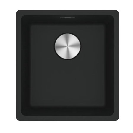 Franke Maris MRG 110-37 Zlewozmywak granitowy jednokomorowy 43,3x40,3 cm czarny mat 125.0687.248