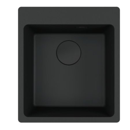 Franke Maris MRG 610-39 Zlewozmywak granitowy jednokomorowy 44x50 cm czarny mat 114.0693.580