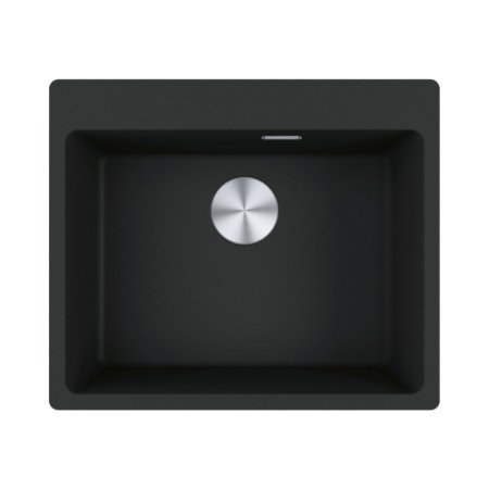 Franke Maris MRG 610-54 FTL Zlewozmywak granitowy jednokomorowy 59x50 cm czarny mat 114.0661.794