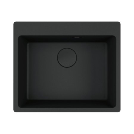 Franke Maris MRG 610-54 Zlewozmywak granitowy jednokomorowy 59x50 cm czarny mat 114.0693.579