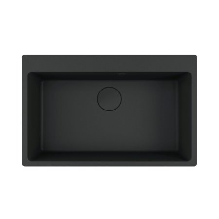 Franke Maris MRG 610-73 Zlewozmywak granitowy jednokomorowy 78x50 cm czarny mat 114.0693.578