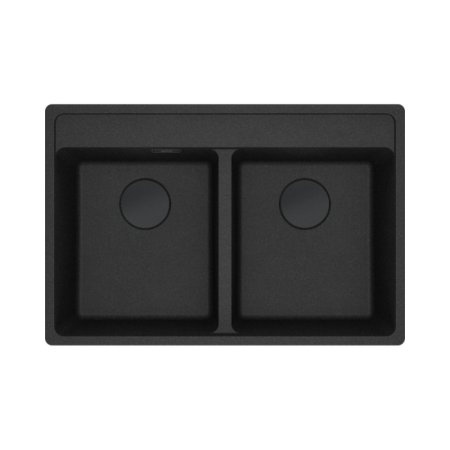 Franke Maris MRG 620-35-35 Zlewozmywak granitowy dwukomorowy 76x51 cm onyx 114.0741.199