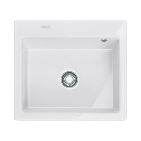 Franke Mythos MTK 610-58 Zlewozmywak ceramiczny jednokomorowy 58x51 cm biały polarny 124.0379.842