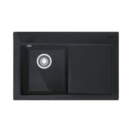 Franke Mythos MTK 611-78 Zlewozmywak ceramiczny jednokomorowy 78x51 cm lewy onyx 124.0540.981