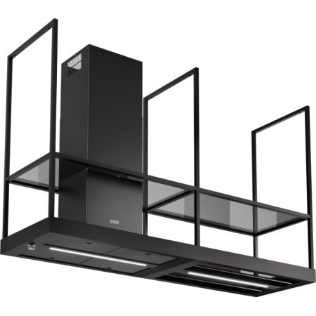 Franke Mythos T-Shelf FMY BK MATT F180 Okap wyspowy 179,6x52 cm czarny mat 325.0678.073