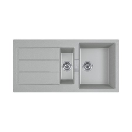 Franke Sirius 2.0 S2D 651-100 Zlewozmywak półtorakomorowy 100x50 cm Tectonite kamienny szary143.0618.682